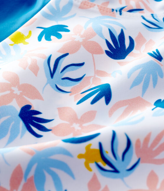 Mono Anti Uv Eco Sostenible De Bebe Nina Marshmallow Multico Petit Bateau