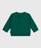 Sudadera de algodón con bordado Petit Bateau para bebé verde EVERGREEN