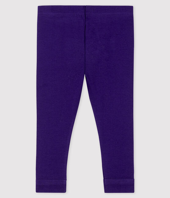 «Legging» de punto 1 x 1 liso para bebé niña. ROXO
