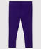 «Legging» de punto 1 x 1 liso para bebé niña. ROXO