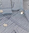 Chaqueta de tela de algodón a rayas para niña azul MEDIEVAL/blanco MARSHMALLOW