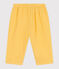Pantalón liso de gasa de algodón para bebé amarillo ORGE