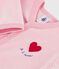 Pijama de terciopelo liso con estampado para beb&eacute; CHARMI