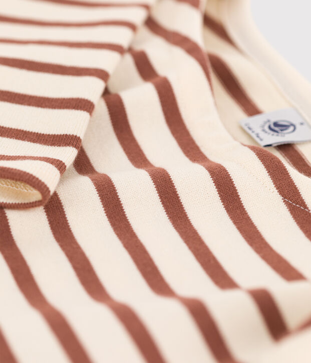 Marinera de algod&oacute;n para mujer crudo/marron