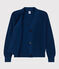 Chaqueta de punto inglés de algodón para mujer azul INCOGNITO