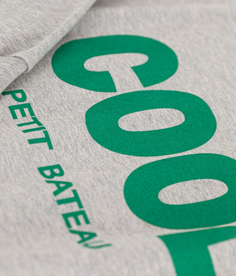 Camiseta de punto fino de manga larga para ni&ntilde;o gris CHATON CHINE