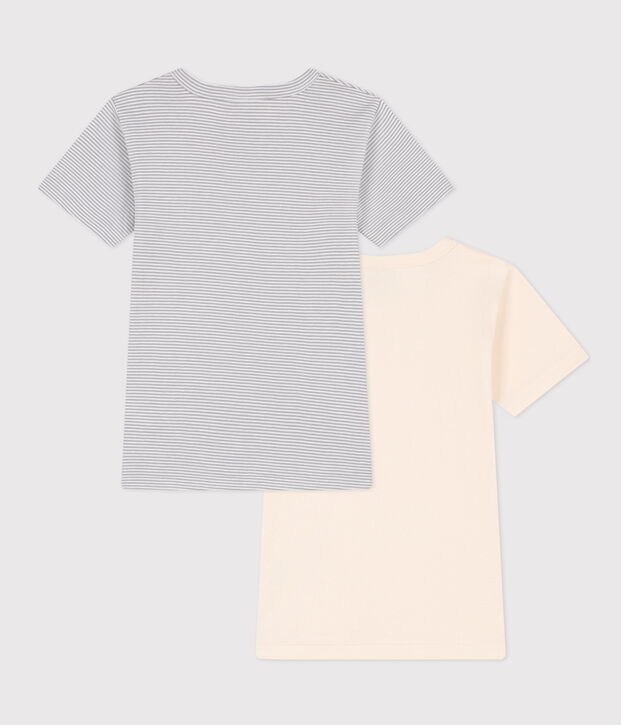 Juego de 2 camisetas de manga corta de algod&oacute;n para ni&ntilde;o multicolor