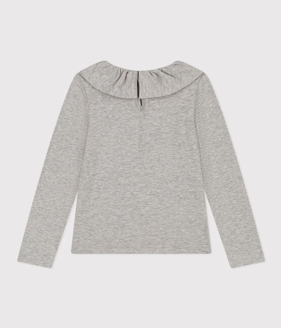 Blusa de algodón para niña gris CHATON CHINE