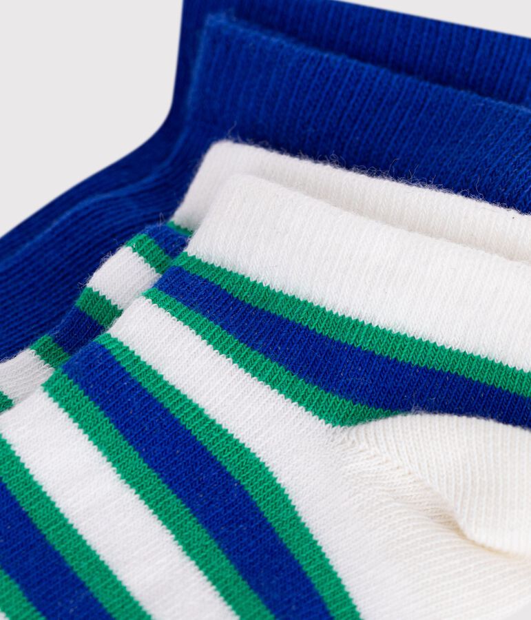 2 pares de calcetines infantiles de algod&oacute;n a rayas variante 1