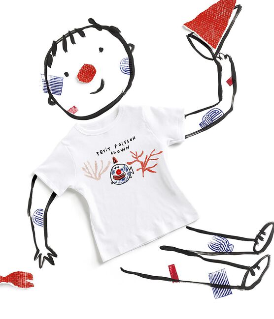 Camiseta Serge Bloch para niño blanco ECUME