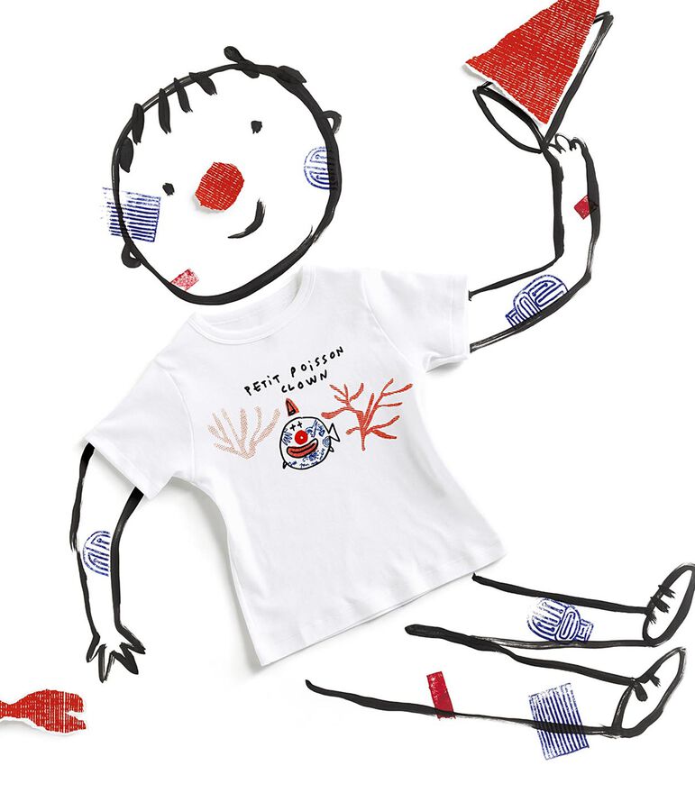 Camiseta Serge Bloch para ni&ntilde;o blanco