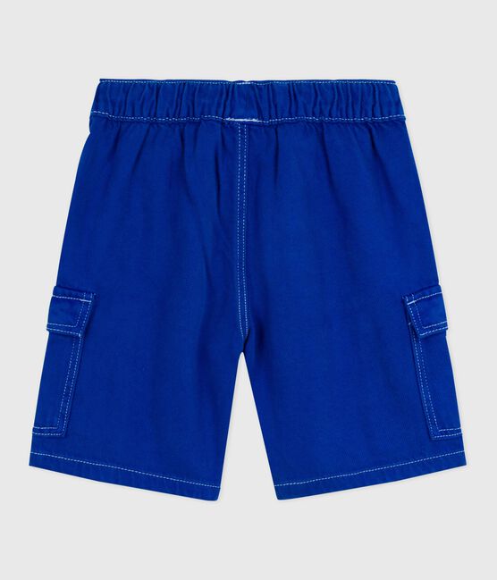 Bermudas cargo infantiles de algodón azul SURF