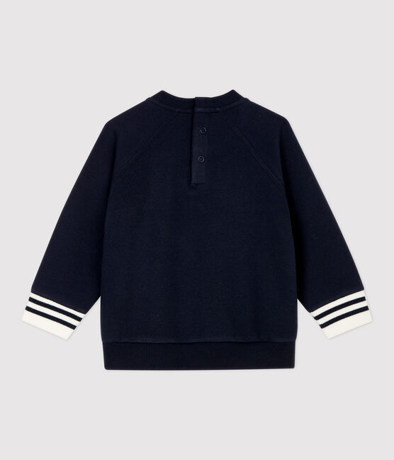 Sudadera de muletón de bebé. azul SMOKING