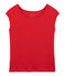 Camiseta de lino para mujer rojo PEPS