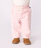 Pantalón liso de pana con bolsillo trasero bordado para bebé rosa JOLI