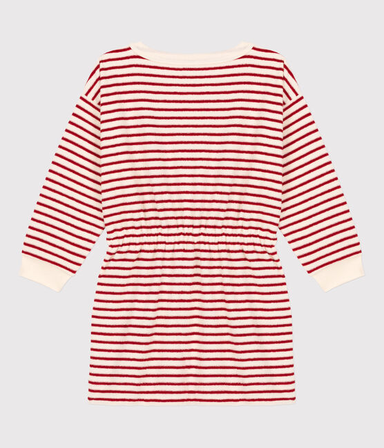 Vestido de rizo de manga larga para niña blanco AVALANCHE/ STOP