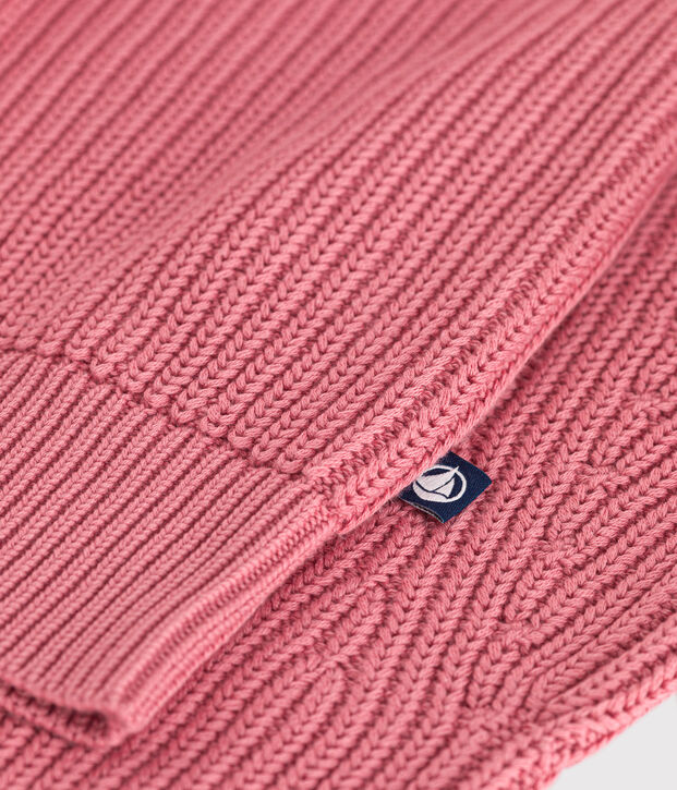 C&aacute;rdigan de algod&oacute;n para mujer rosa