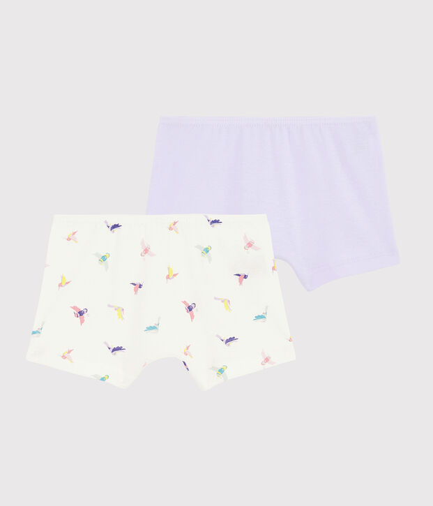Juego de 2 culottes para ni&ntilde;a peque&ntilde;a multicolor