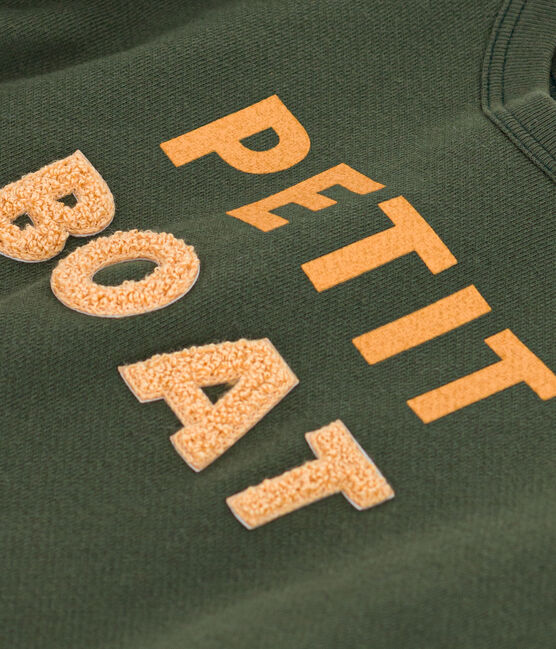 Sudadera de muletón de bebé verde AVORIAZ
