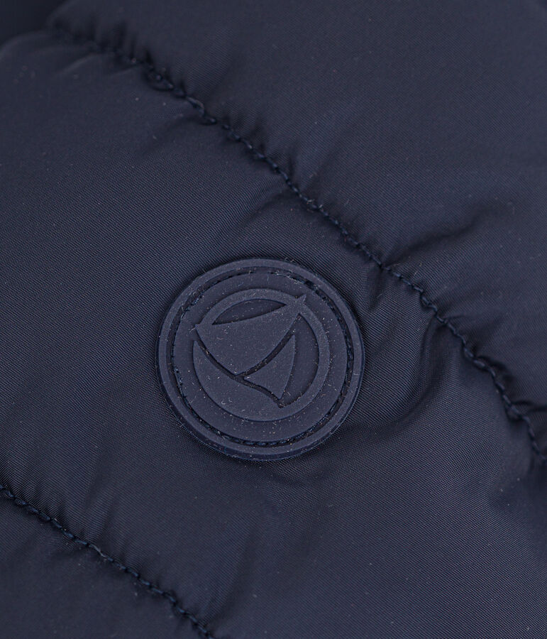 Abrigo con forro polar de beb&eacute; azul