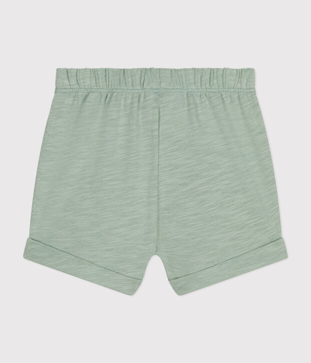 Pantal&oacute;n corto de jersey ligero de beb&eacute; verde