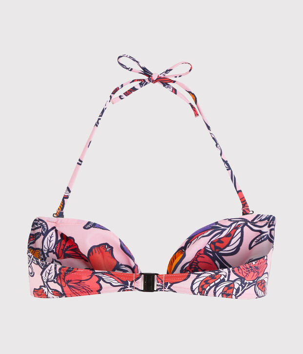 Sujetador de biquini ecorresponsable para mujer rosa/multicolor