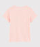 Camiseta de manga corta de algodón de niña rosa MINOIS