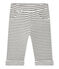 Pantalón bebé niño a rayas blanco MARSHMALLOW/negro CITY
