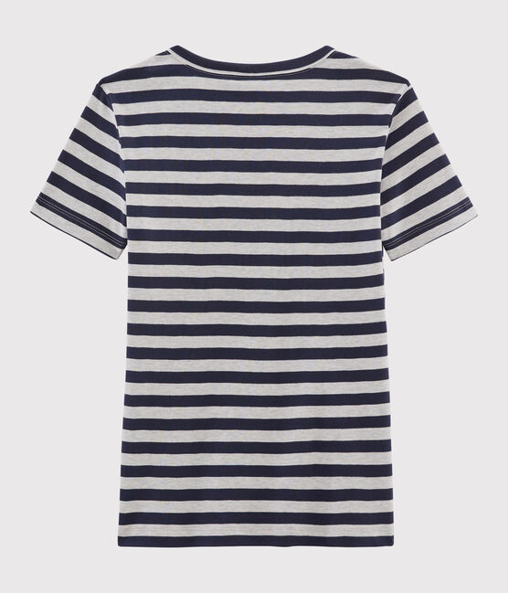 Camiseta icónica para mujer azul SMOKING/gris BELUGA