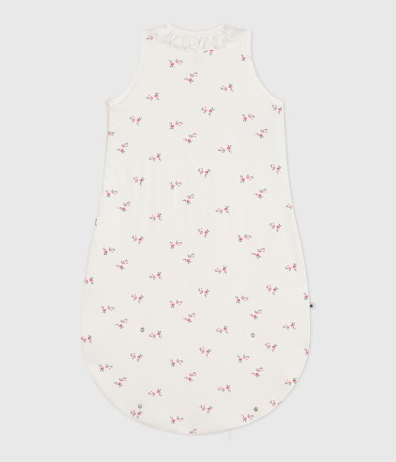 Saco para bebé de algodón con estampado de flores TOG 1,5 blanco MARSHMALLOW/blanco MULTICO
