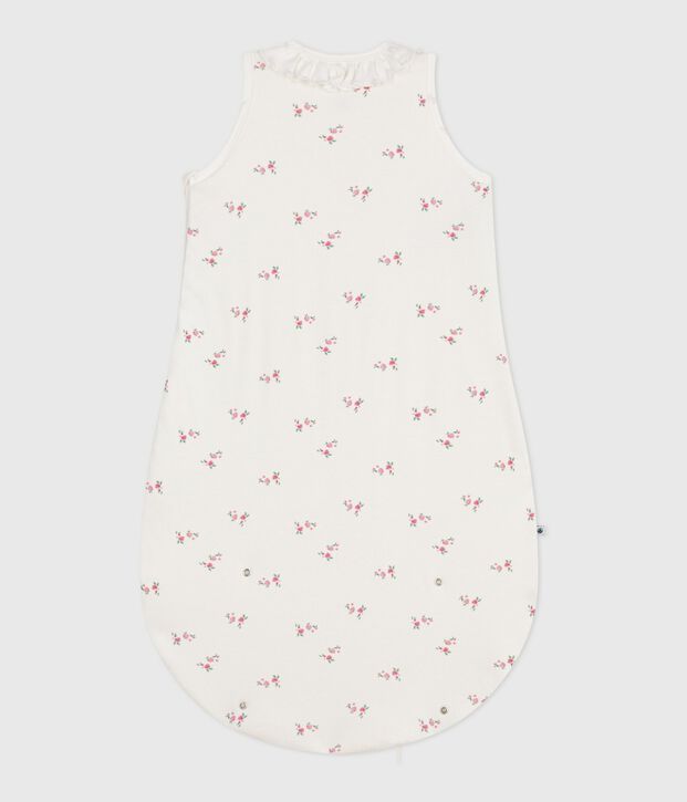 Saco para beb&eacute; de algod&oacute;n con estampado de flores TOG 1,5 blanco/multicolor