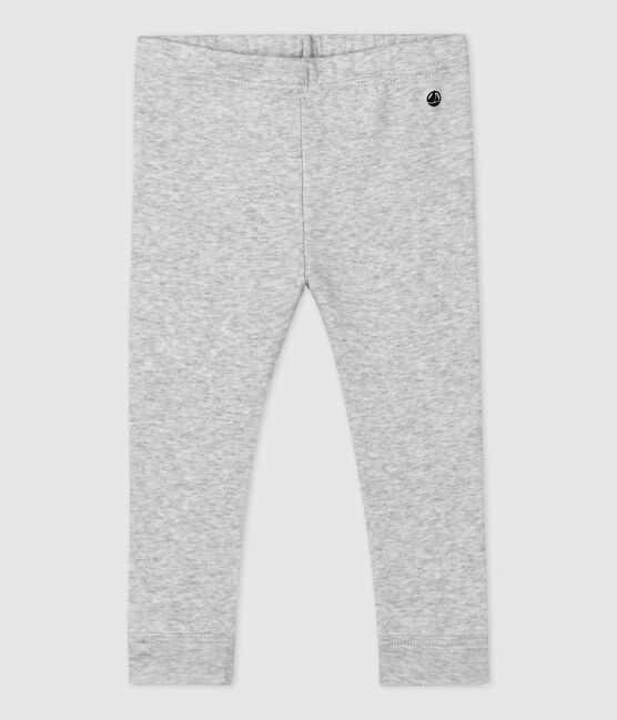 «Leggings» de algodón orgánico de bebé gris BELUGA CHINE