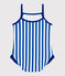Bañador con volantes y estampado de rayas para bebé azul SURF/blanco MARSHMALLOW