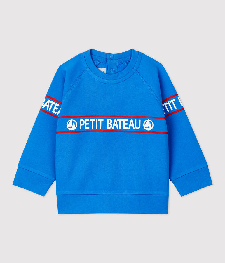 Sudadera de mulet&oacute;n ligero para beb&eacute; azul BRASIER
