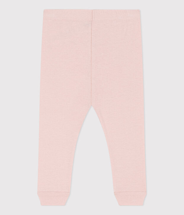 Leggings de algod&oacute;n para beb&eacute; rosa