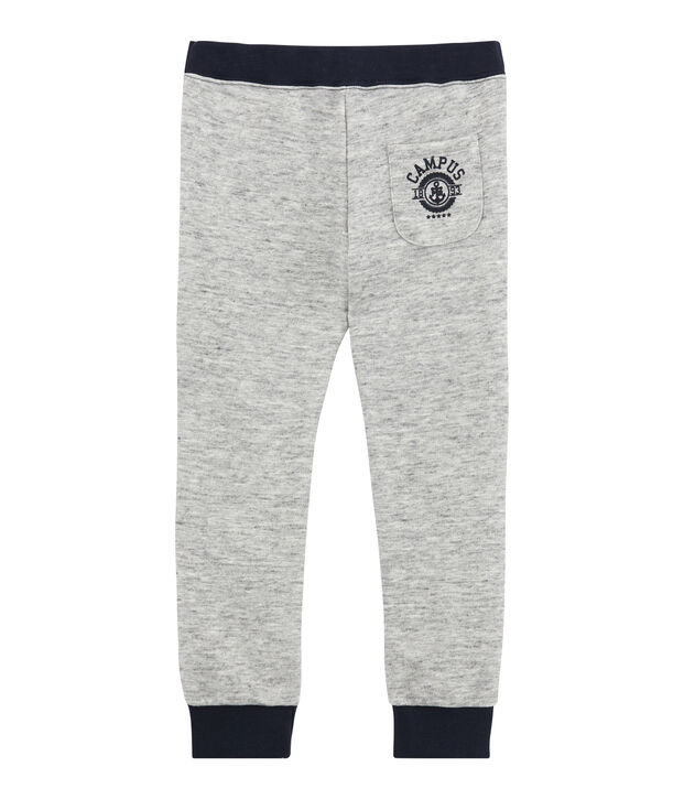Pantal&oacute;n para ni&ntilde;o en mulet&oacute;n gris