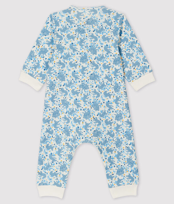Mono largo de tejido acanalado con estampado de koala para bebé niño blanco MARSHMALLOW/blanco MULTICO