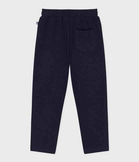 Pantalón de túbico acolchado de niño azul SMOKING