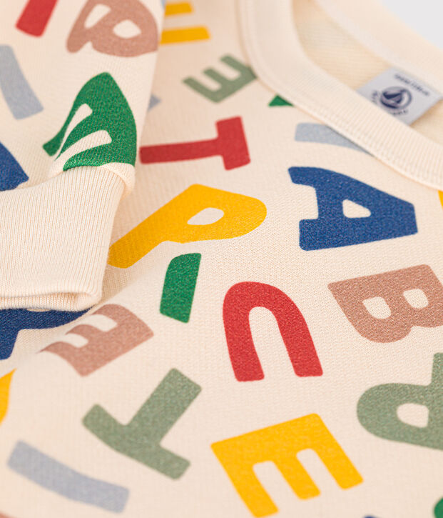 Sudadera de felpa para ni&ntilde;o crudo/multicolor