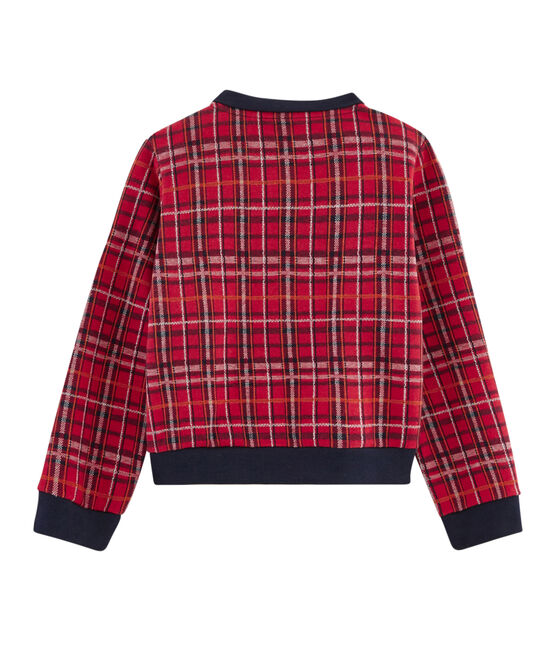 Teddy estilo escocés para niña rojo TERKUIT/blanco MULTICO