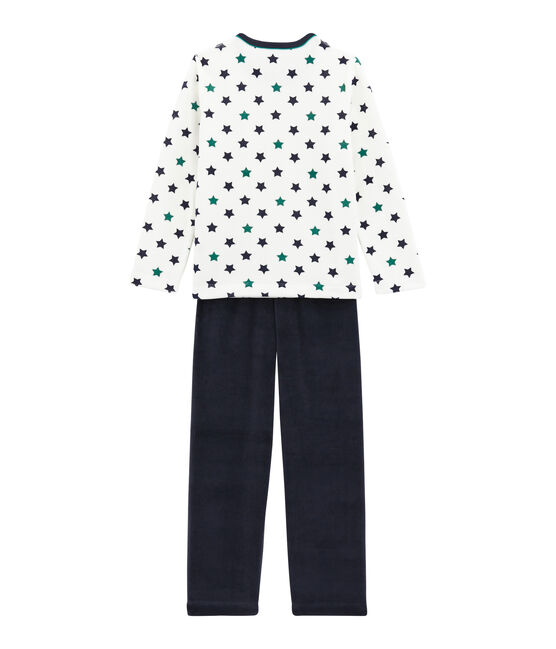 Pijama para niño azul SMOKING/blanco MULTICO