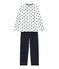 Pijama para niño azul SMOKING/blanco MULTICO