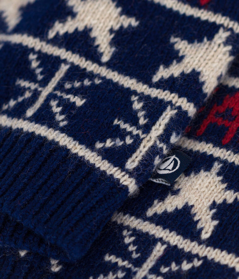 C&aacute;rdigan de punto para beb&eacute; azul/multicolor