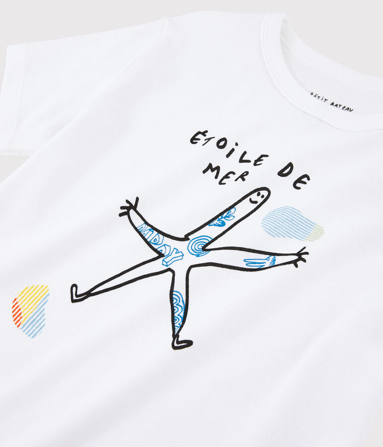Camiseta Serge Bloch para ni&ntilde;o blanco