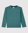 Camiseta de algodón orgánico infantil unisex verde BRUT
