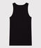Camiseta sin mangas Iconique de algodón para mujer negro BLACK