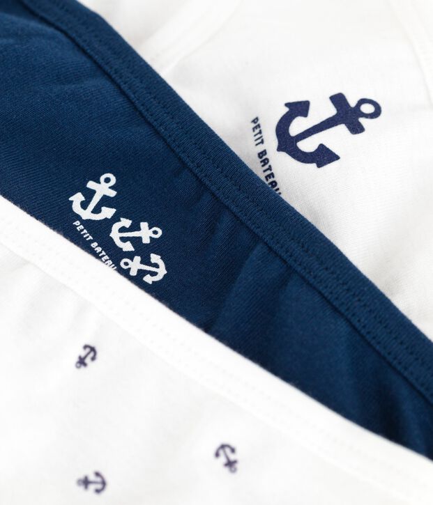 Juego de 3 braguitas infantiles de algod&oacute;n estampado multicolor