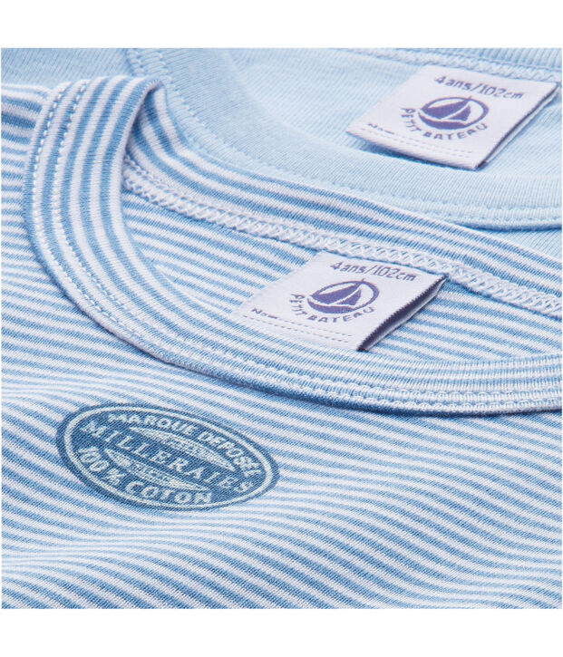 Lote de 2 camisetas mil rayas para ni&ntilde;o lote .