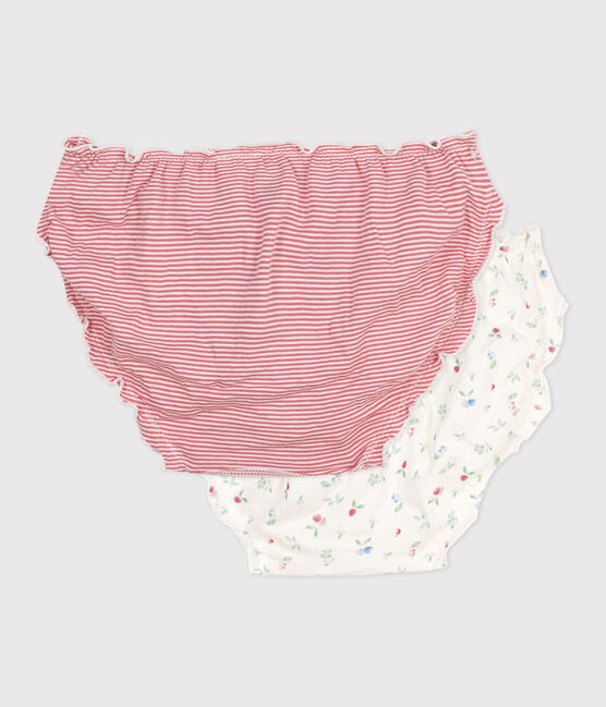 Juego de 2 braguitas de algodón con estampado de frutas para mujer variante 1