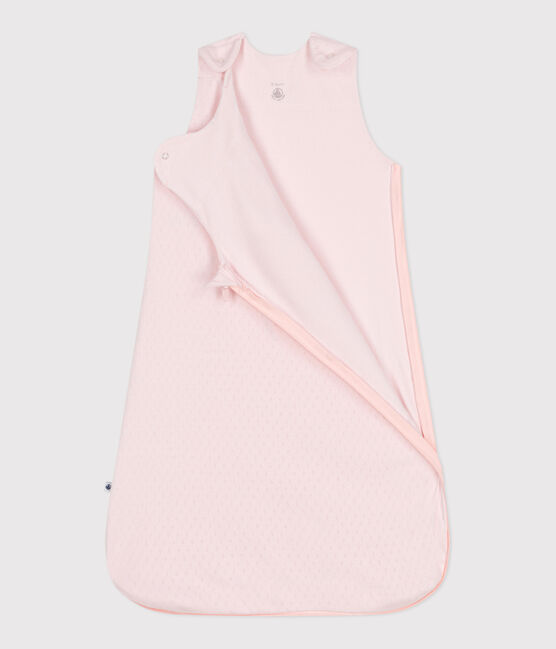 Saco de algodón liso para bebé TOG 1 rosa FLEUR